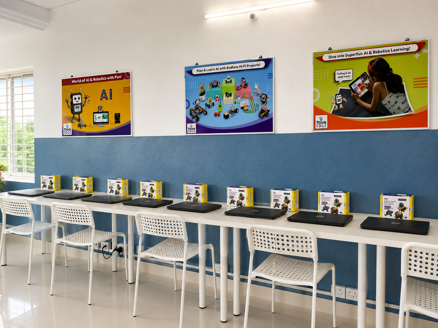 Robotics education in Kamareddy teamwork and coding activity