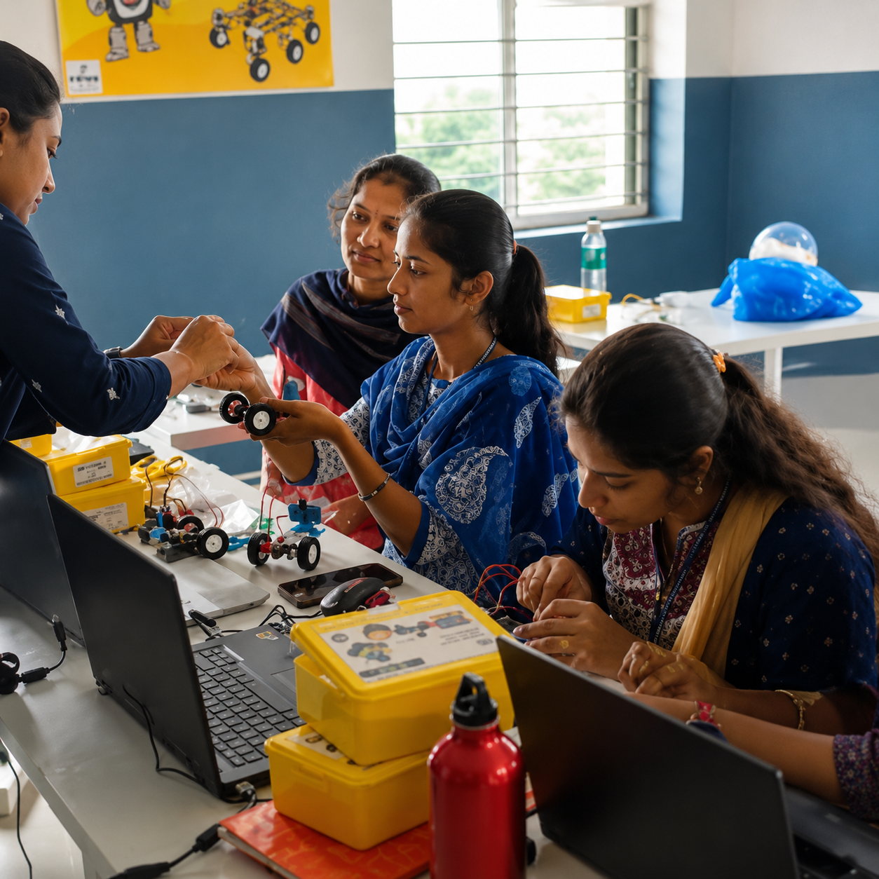 Robotics education in Kamareddy practical technology learning