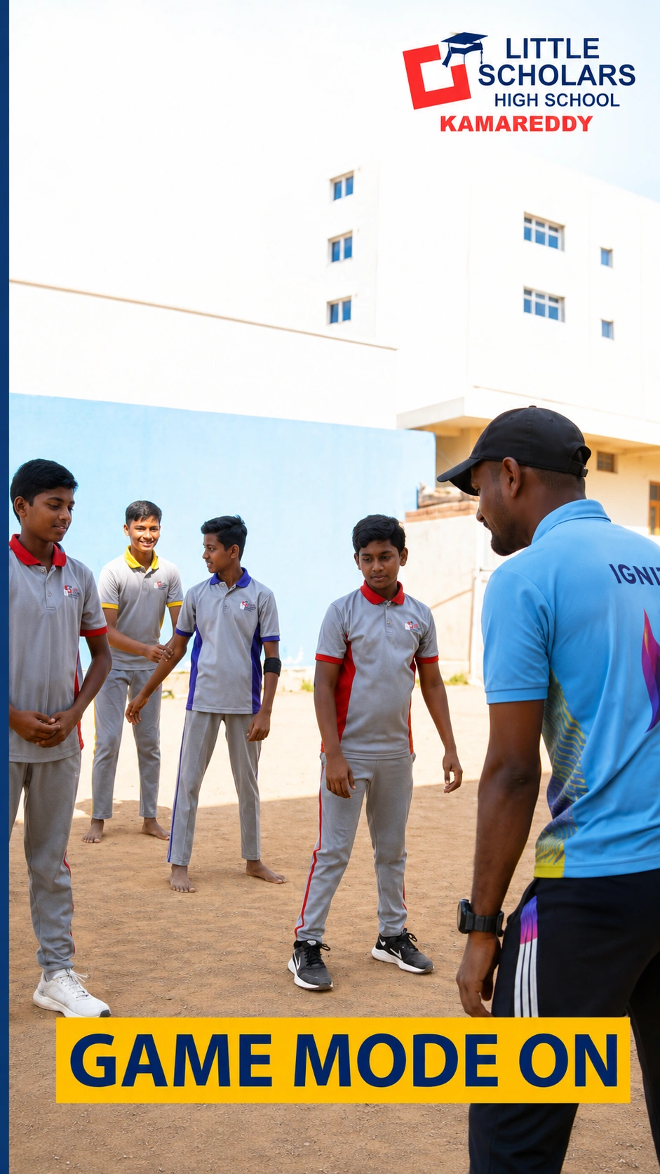 Students participating in team games at Little Scholar School